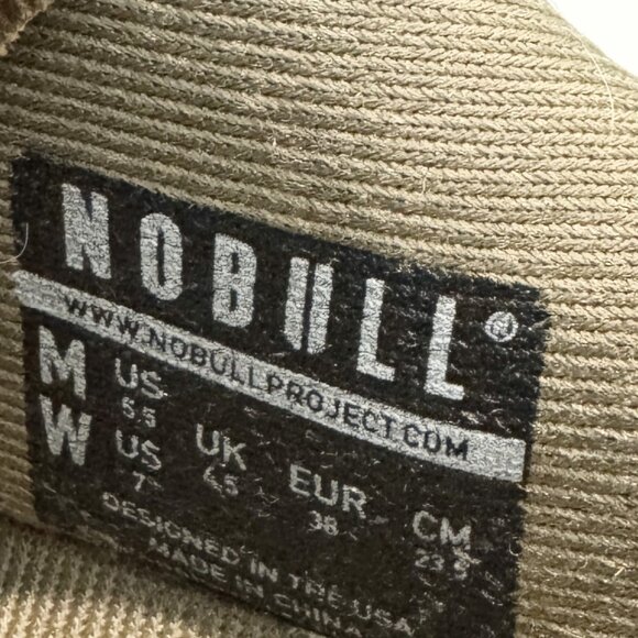 Nobull Sand Leather Trainers Athletic Sneakers Perforated Shoes Workout Brown 7 - Picture 5 of 10